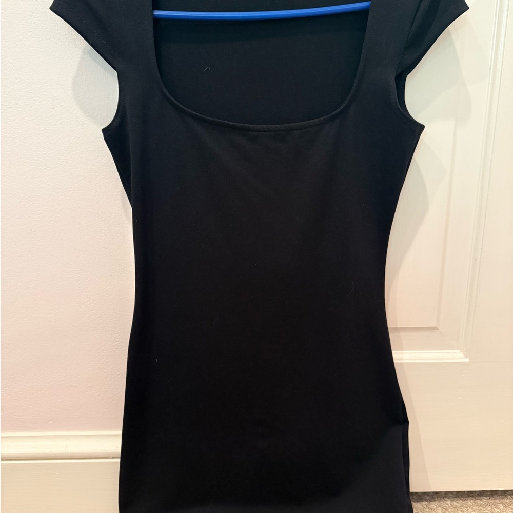 Garage Black Mini Fitted Mini Dress